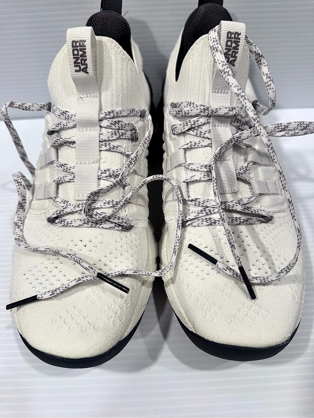 Under Armour UA Project Rock 5 Athletic Shoes White & Black